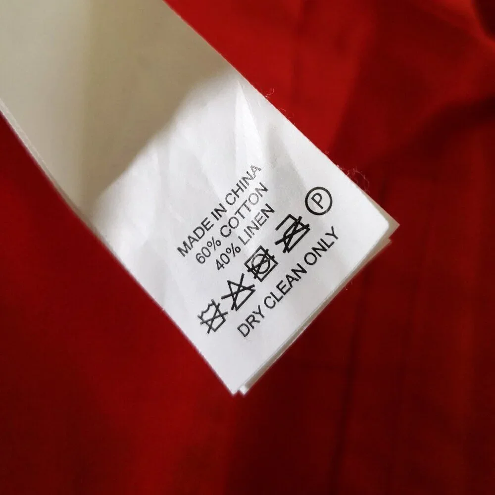 Kate Spade Slub Cotton Culotte Bow Cropped Pants Color: Orange‎ Red Size: 2